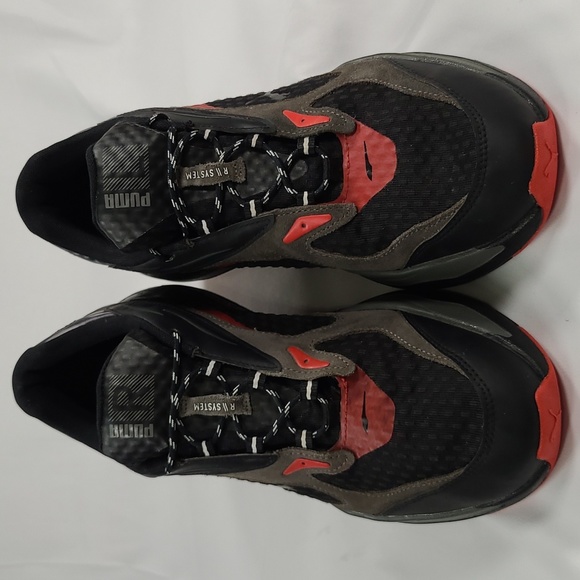 PUMA RS- Fast 'Amp' Black/Gray/Red Sneakers. Size 11 Mens - Picture 2 of 10
